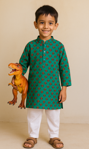 Boys Pure Cotton Kurta Set