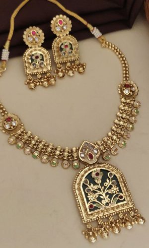Regal Meenakaari Set in High Quality Brass