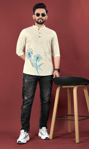 Jute Cotton Trendy Kurta Shirt