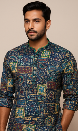 Rich and Lively Pure Cotton Kurta Pajama