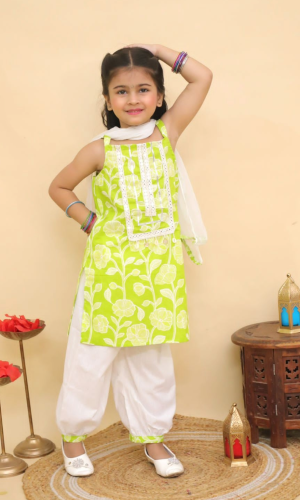 Patiala Salwar, Kurti and Dupatta
