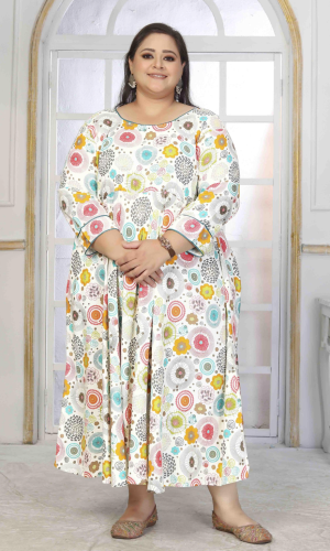 Fun Floral Plus Size Dress