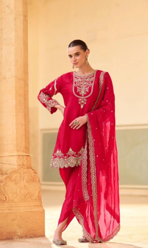 Glamour Studded Dhoti Set