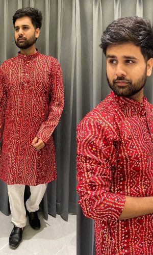 Regal Red Kurta (Kurta Only)