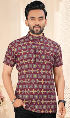 Trendy block print shirt
