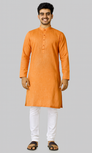Catchy Orange Kurta Pajama