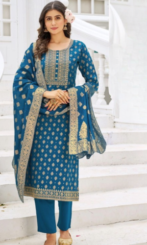 Catchy Blue Festive Piece