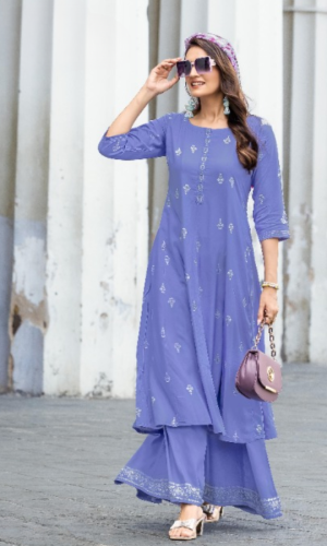Glorious Palazzo Set(Kurta+Smart Fit Palazzo)