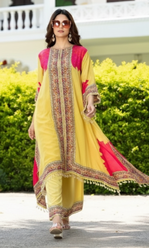 Pure Crepe Unique Kurta Set