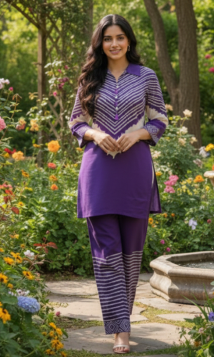 The Purple Tie-Dye Crepe Masterpiece