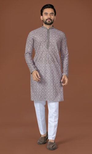 Embroidered Pure Cotton Trendy Kurta Pajama