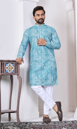 Silk-Neck Detailed Kurta & Breathable Pajama