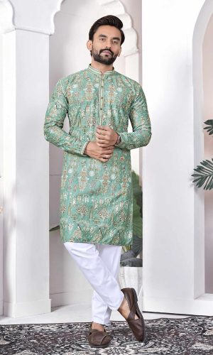 Pattern-Rich Kurta & Breathable Pajama