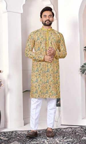 Classic Lucknowi Kurta With Pajama