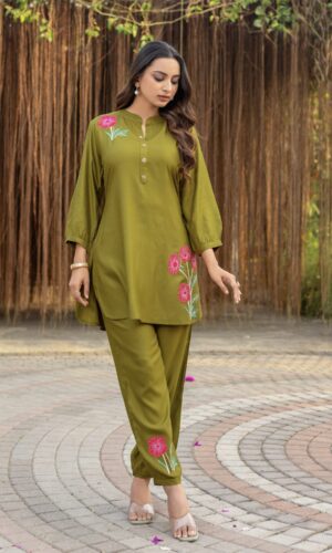 Beautiful and Trendy Embroidered Set