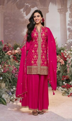 Elegant Embroidered Sharara Suit