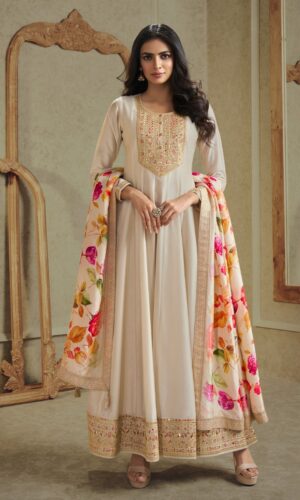 Anarkali Suit With Floral Accents