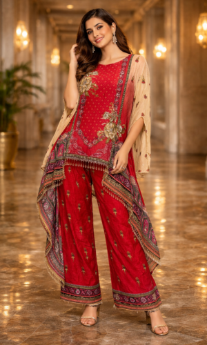 Natural Crepe Luxe Matching Ensemble