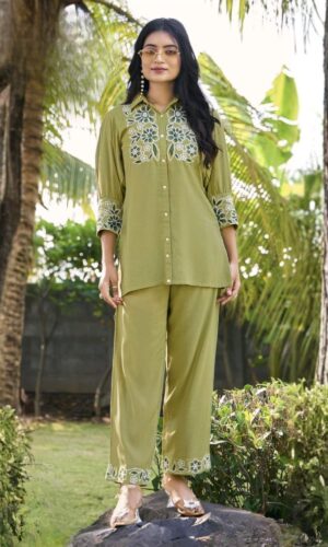 Rayon Slub Tunic & Palazzo Ensemble
