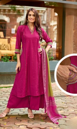 The Graceful Dark Pink Ensemble