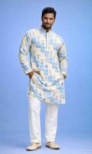 Premium Lucknowi Sequence Work Kurta Set Fabric- Pure Cotton