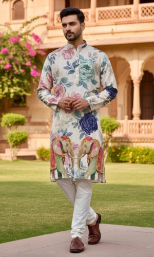 Heavy Rayon Embroidered Kurta