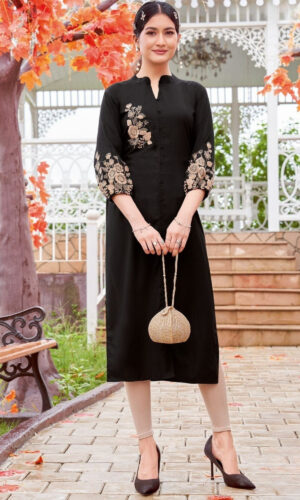 Embroidered Heavy Rayon Tunic