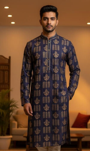 Wedding Special Pintex Pattern Art Silk Kurta Set