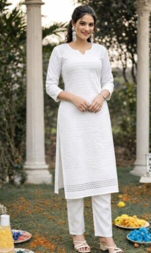 Heritage Rayon Chikankari Set