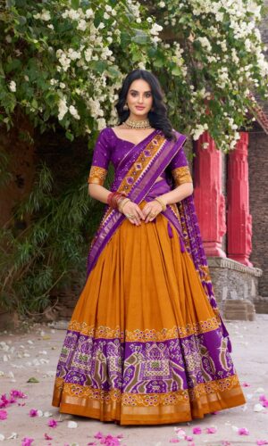 FULLY STITCHED
Women's Trending Designer Tussar Silk Lehenga