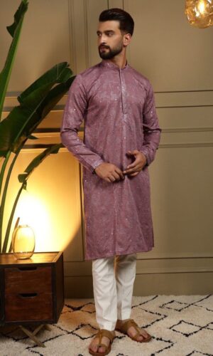 Traditional Khadi Cotton Kurta Pajama Set